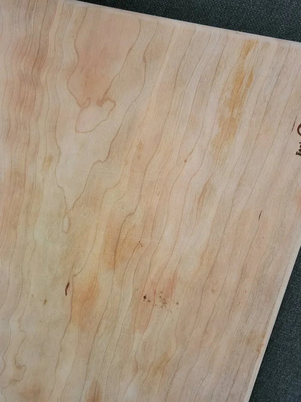 Non-Toxic Cutting Board Serving board in Cherry Wood Chemical free LIGHTLY USED